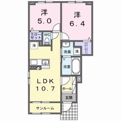 リバーサイド広瀬の物件間取画像